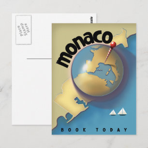 Monaco Resa affisch  Vykort