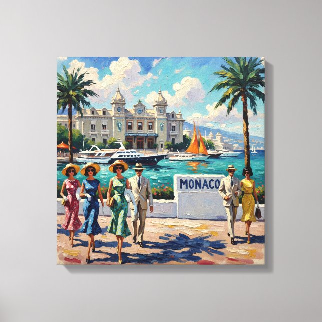 Monaco Riviera Elegance Seaside Canvas (Framsida)