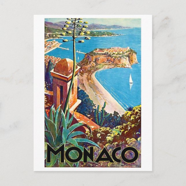 Monaco, Rivieran Vykort (Framsida)