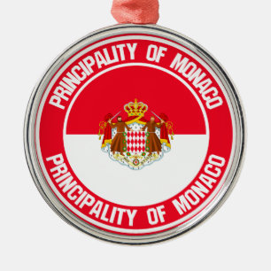 Monaco Round Emblem Julgransprydnad Metall