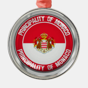 Monaco Round Emblem Julgransprydnad Metall