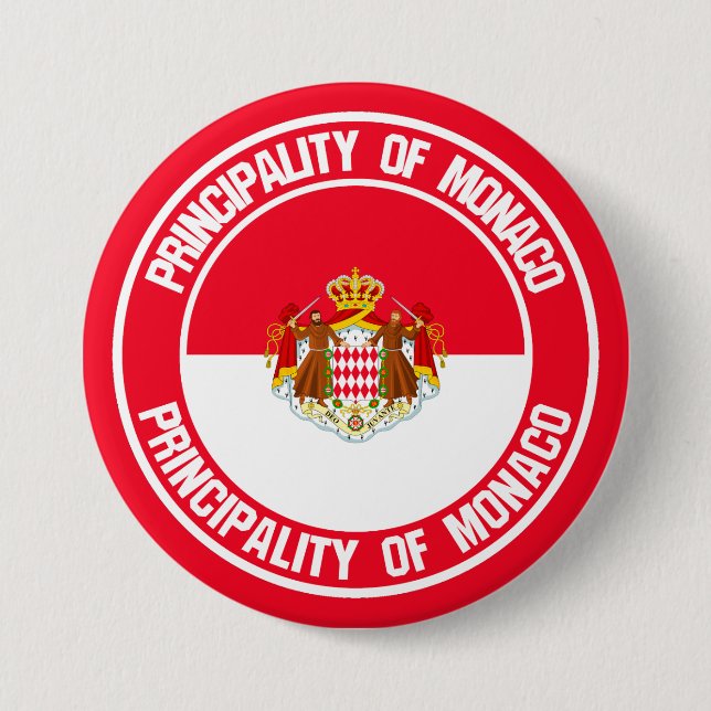 Monaco Round Emblem Knapp (Framsida)