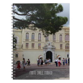 Monaco Royal Palace i Monte Carlo Travel Souvenir Anteckningsbok Med Spiral
