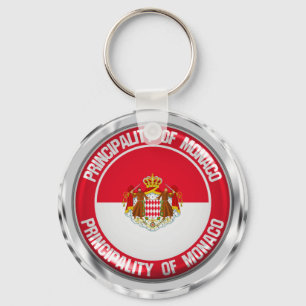 Monaco rundaEmblem Nyckelring