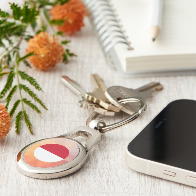 Monaco souvenir ovalt silverfärgad nyckelring (Sidan)