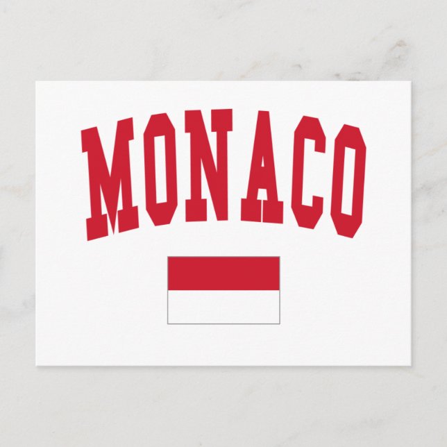 Monaco Stil Vykort (Framsida)