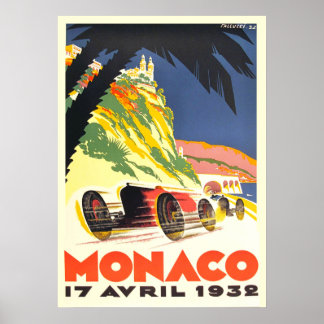 Monaco-Tävlan Poster