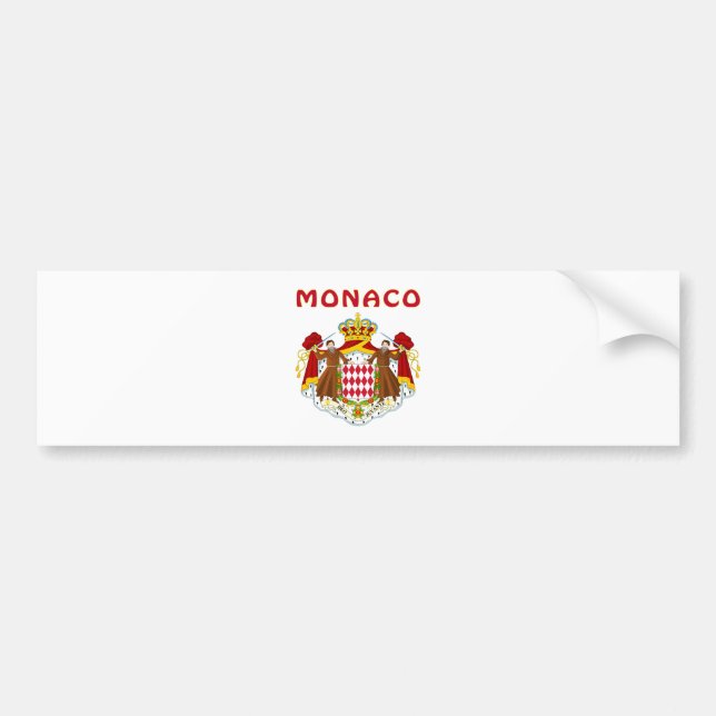 MONACO vapensköld Bildekal (Framsidan)