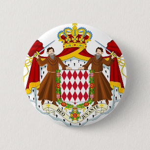 Monaco vapensköld knapp