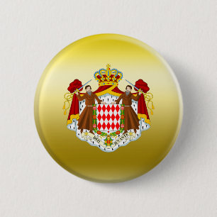 Monaco vapensköld knapp