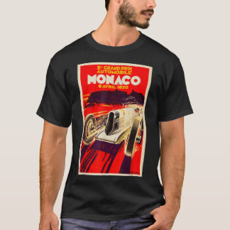 Monaco Vintage Grand Prix 1930 Tävling Poster T Shirt