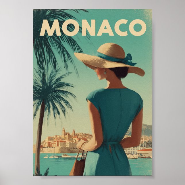 Monaco vintage mode poster (Framsidan)