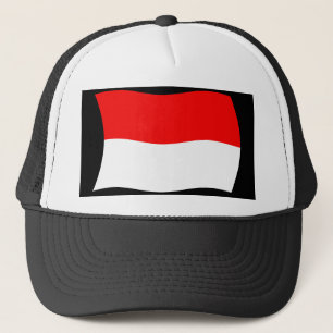 Monacos flagga hatt keps