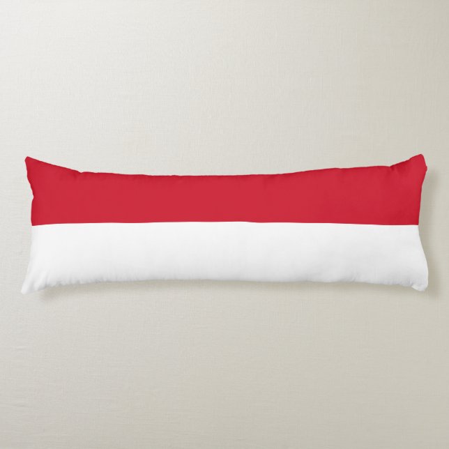 Monacos flagga kroppskudde (Framsidan)