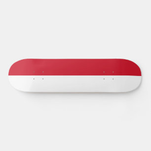 Monacos flagga mini skateboard bräda 18,5 cm