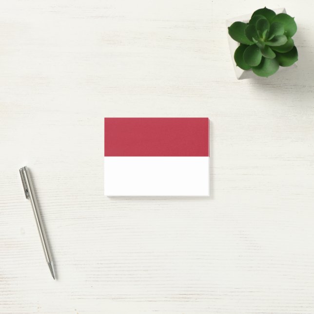 Monacos flagga post-it block (Kontor)