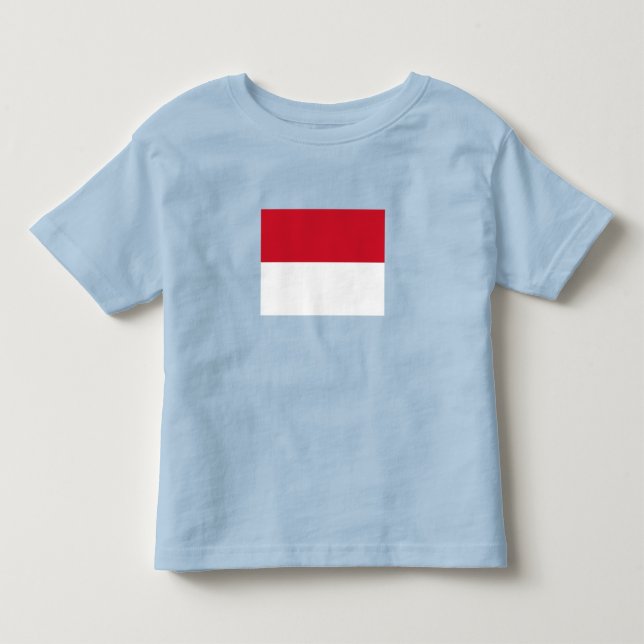 Monacos flagga t shirt (Framsida)