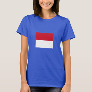 Monacos flagga t shirt