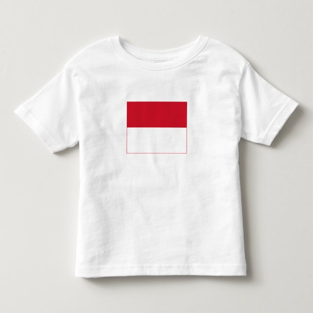 Monacos flagga t shirt (Framsida)
