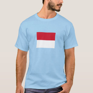 Monacos flagga t shirt