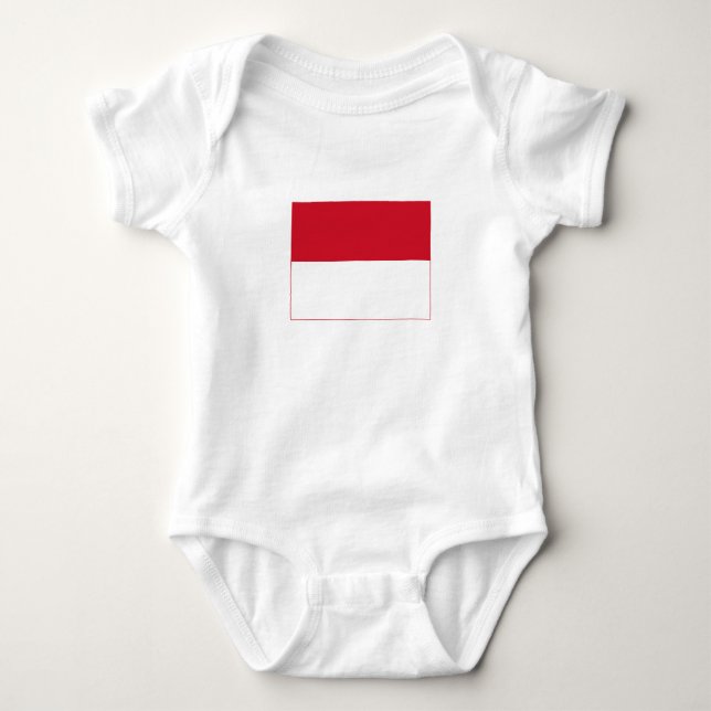 Monacos flagga t shirt (Framsida)