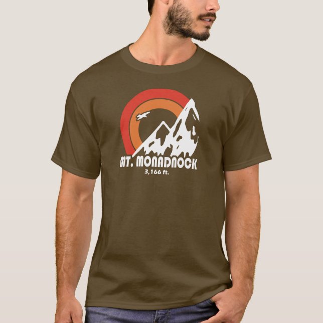 Monadnock New Hampshire Sol Eagle T Shirt (Framsida)