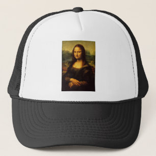 Monaen Lisa av Leonardo Da Vinci C. 1503-1505 Truckerkeps