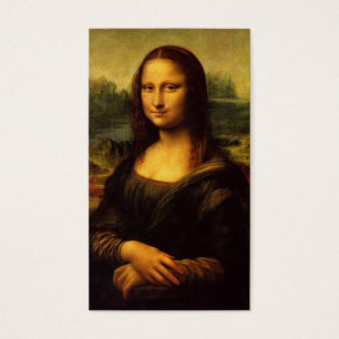 Monaen Lisa av Leonardo Da Vinci C. 1503-1505 Visitkort