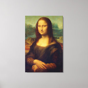 Monaen Lisa av Leonardo Da Vinci Canvastryck