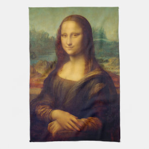 Monaen Lisa av Leonardo Da Vinci Kökshandduk