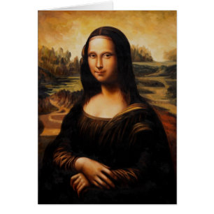 Monaen Lisa av Leonardo Da Vinci OBS Kort