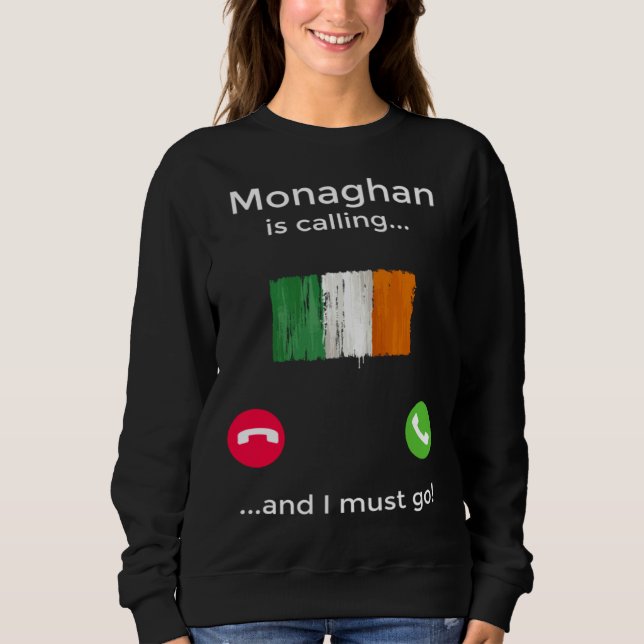 Monaghan ropar och jag måste åka Irland T Shirt (Framsida)