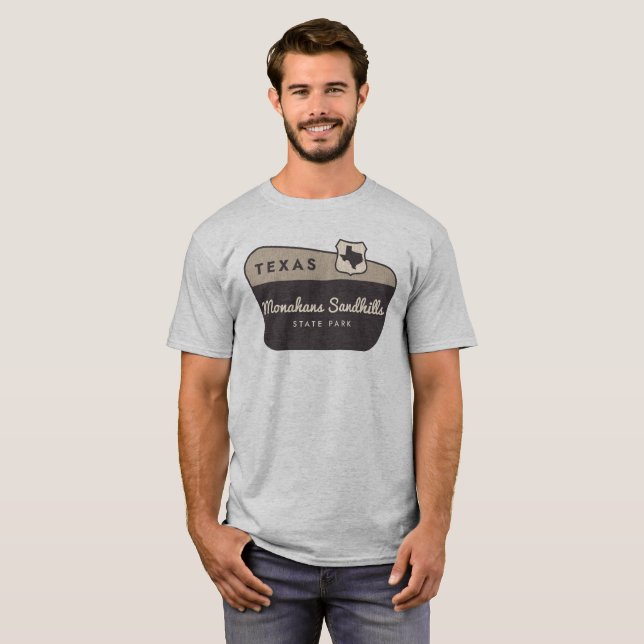 Monahans Sandhills delstat Texas TX Välkomstsida T Shirt (Hel framsida)