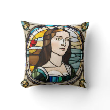 Monalisa Stached Glass Art Stil