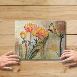 Monarch Beauty: Watercolor Butterfly Pussel