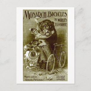 Monarch Bicycles Vykort