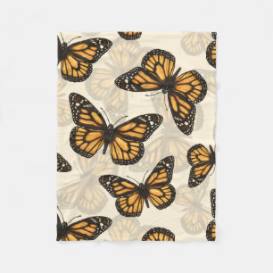 Monarch Butterfles Fleecefilt