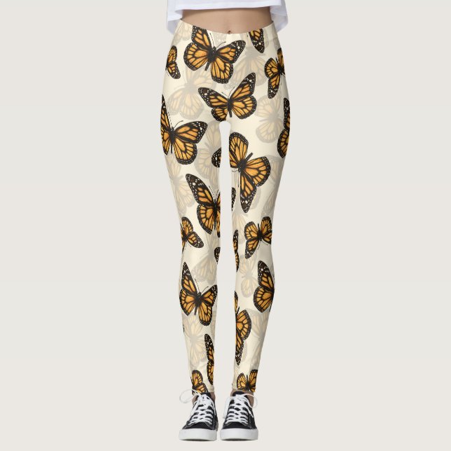 Monarch Butterfles Leggings (Framsida)