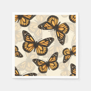 Monarch Butterfles Pappersservett