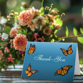 Monarch Butterflies Blue Ombre Tack Kort