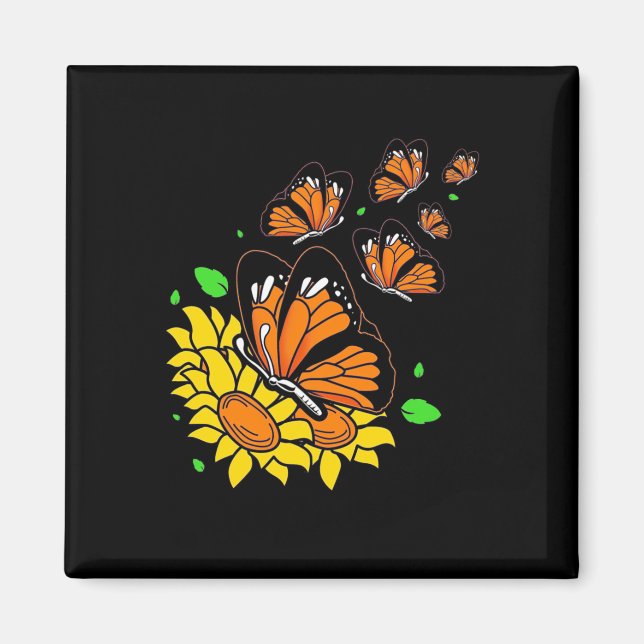 Monarch Butterflies Magnet (Framsidan)