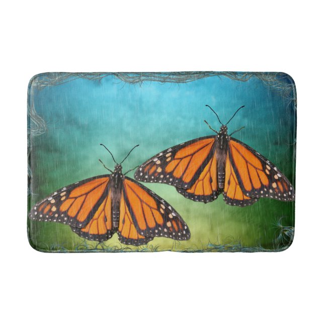 Monarch Butterflies Medium Bath Mat Badrumsmatta (Framsidan)