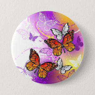 Monarch Butterflies on Lila Background Knapp