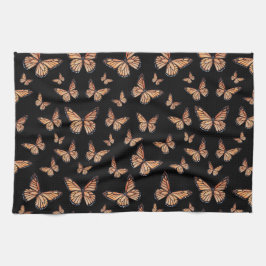 Monarch Butterflies på Black Kökshandduk