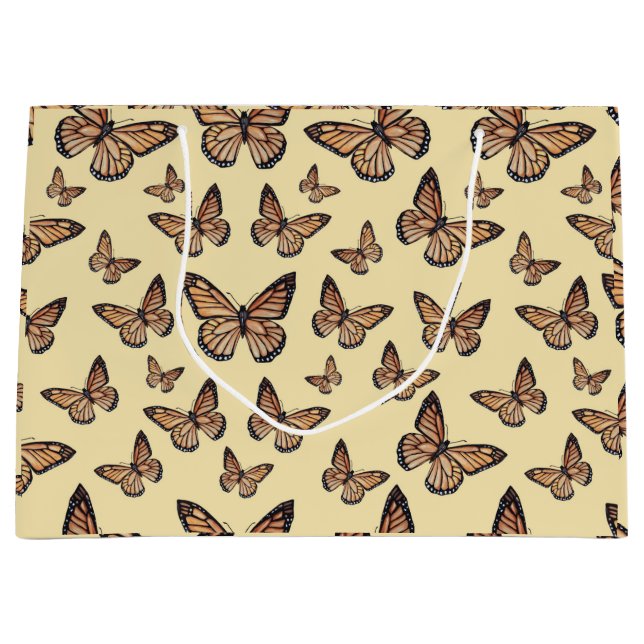 Monarch Butterflies på Gult (Framsidan)