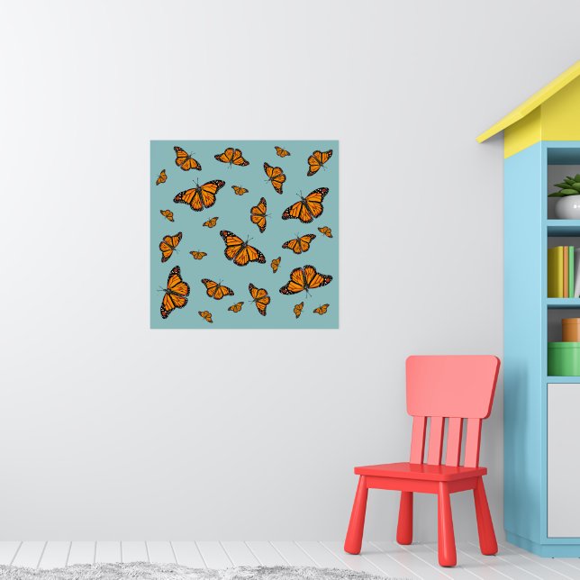 Monarch Butterflies Poster (Barnkammare 1)