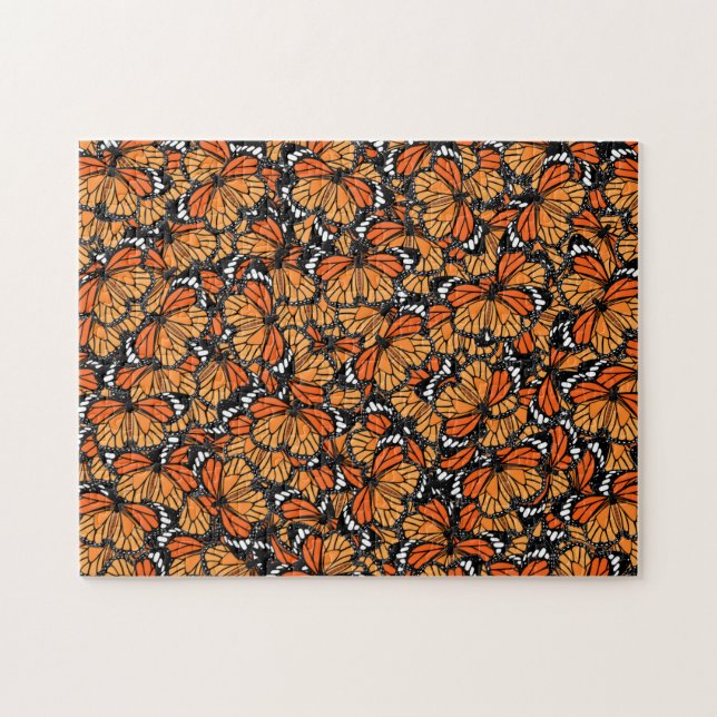 Monarch Butterflies Puzzle Pussel (Horisontell)