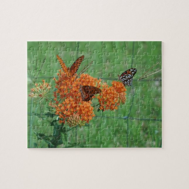 Monarch Butterflies Puzzle Pussel (Horisontell)