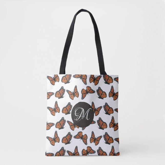 Monarch Butterflies Tote Bag Tygkasse (Framsida)