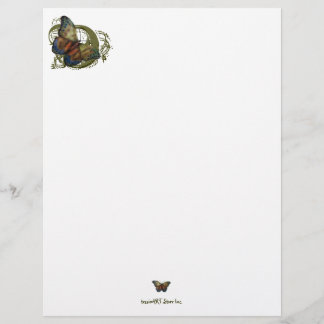 Monarch Butterfly 8,5 tum x 11 tum Letterhead